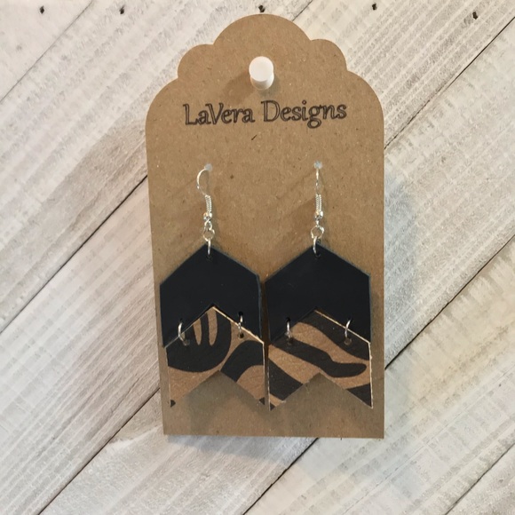Genuine Leather Earrings - Picture 1 of 1